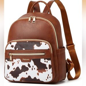 Cow Print mini Backpack